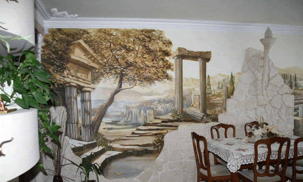 dekoratif duvar boyama örneği2