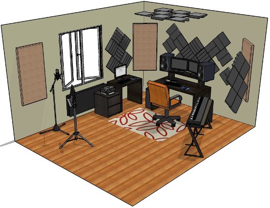 ev stüdyosunda oda akustiği