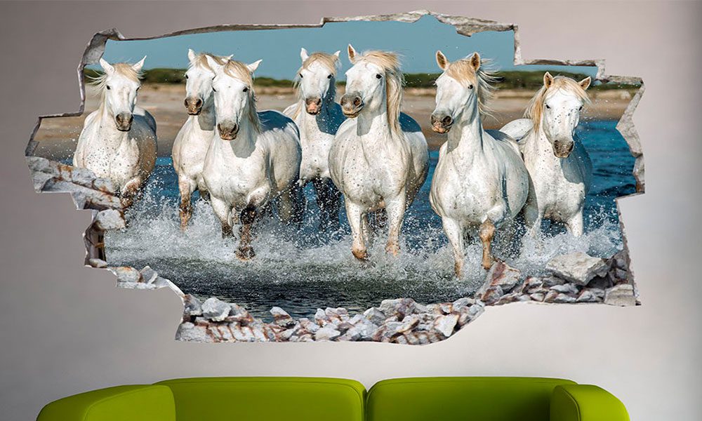 At figürlü duvar kağıtları 19