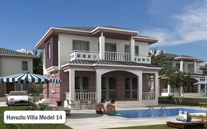 Havuzlu villa projeleri ve modelleri 14