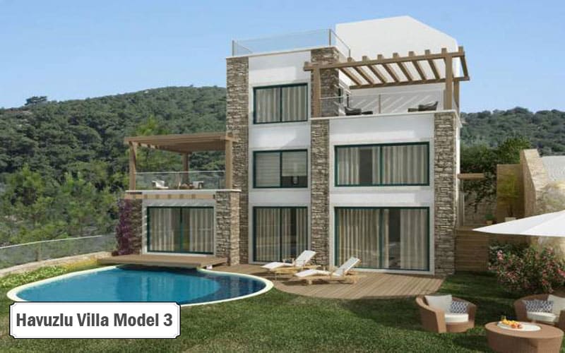 Havuzlu villa projeleri ve modelleri 3