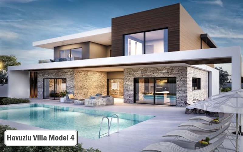 Havuzlu villa projeleri ve modelleri 4