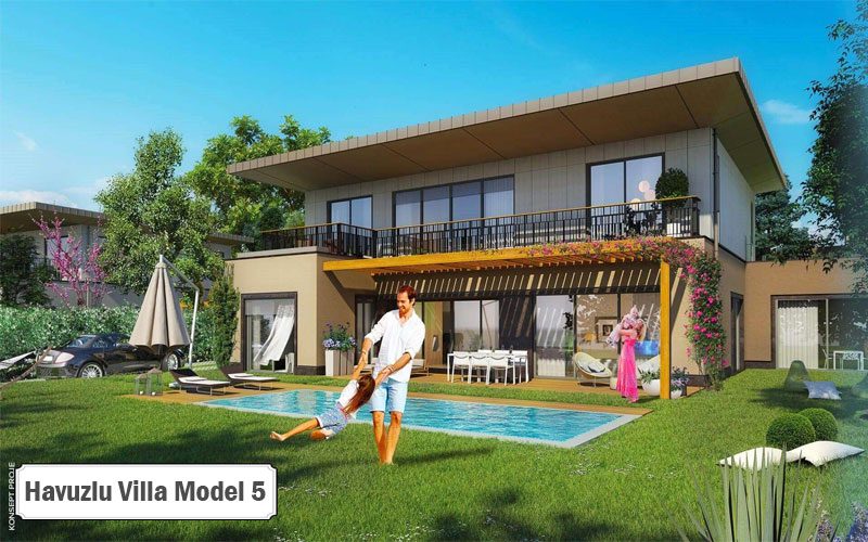 Havuzlu villa projeleri ve modelleri 5