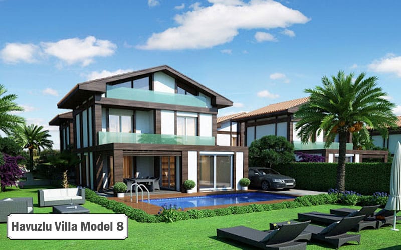 Havuzlu villa projeleri ve modelleri 8
