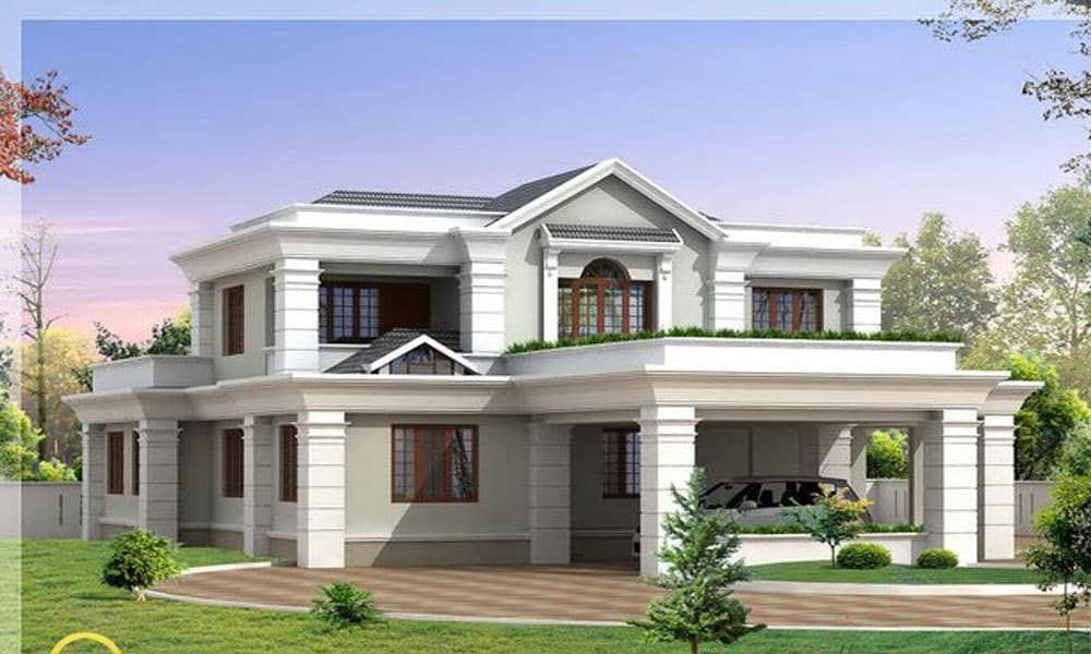 İki katlı ev ve villa modelleri 11