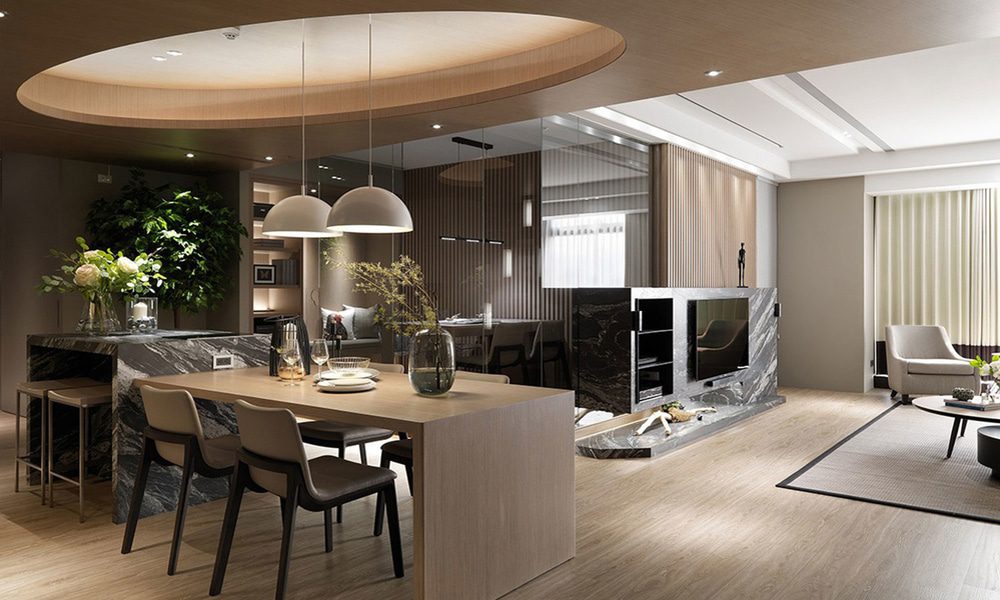 Bahçe teraslı modern villa projesi