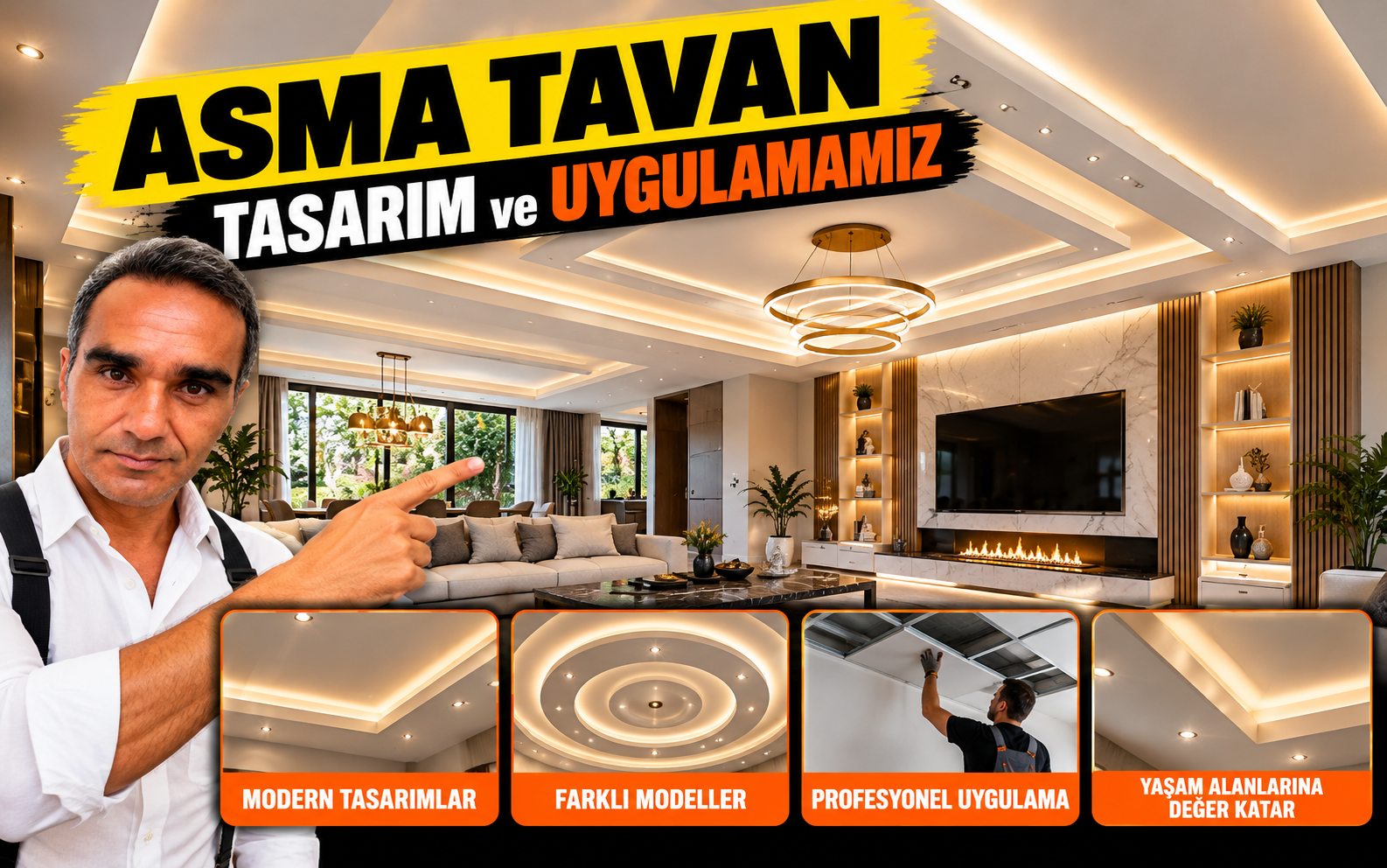 Asma Tavan Tasarım ve Uygulamamız