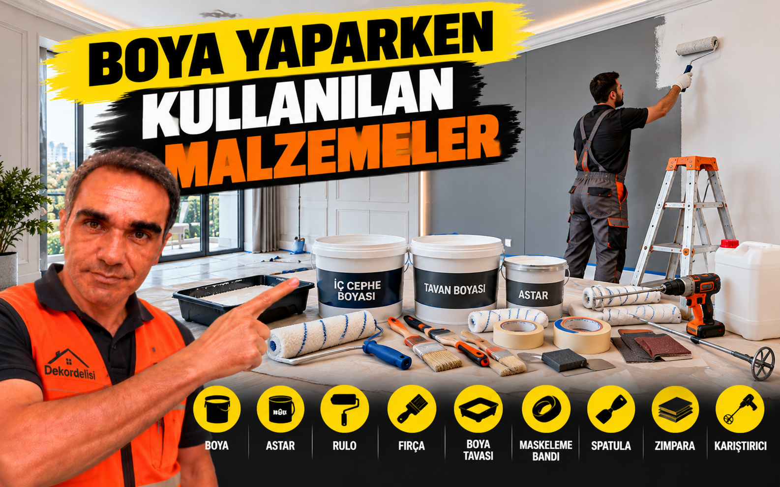 Boya Yaparken Kullanılan Malzemeler