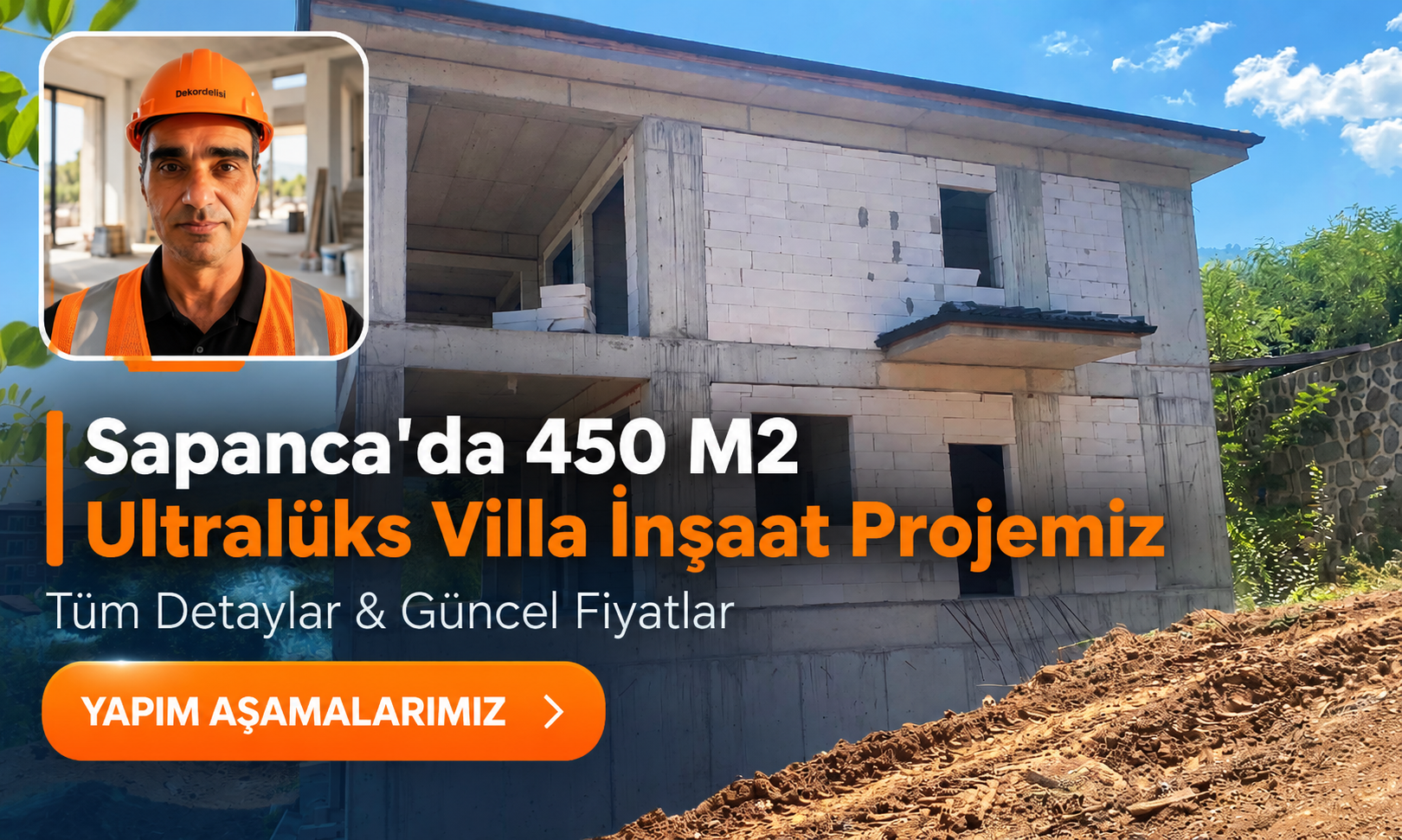 Sapanca'da 450 M2 Tripleks Villa İnşaat Projemiz