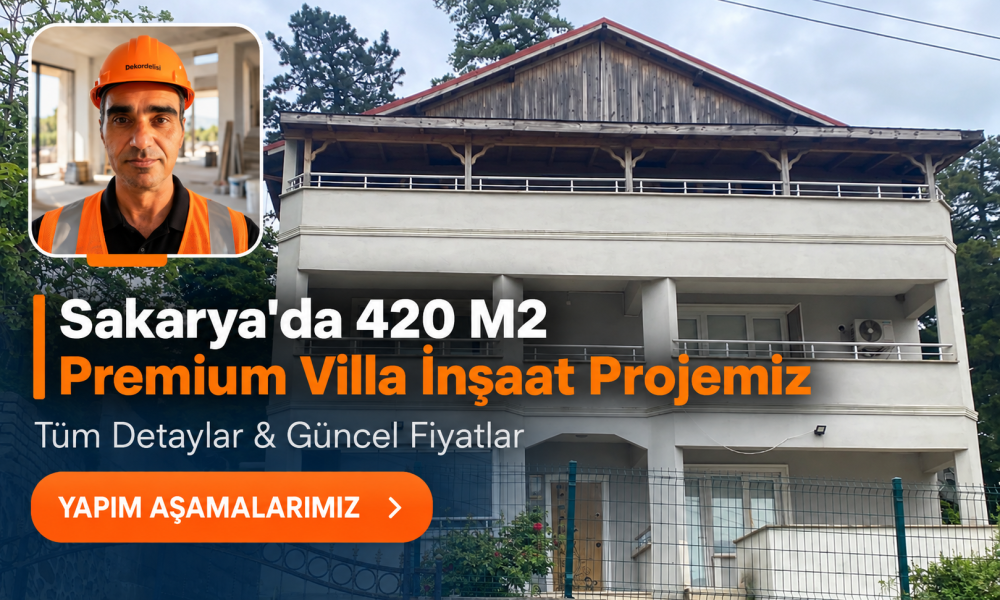 Sakaryada 420 m2 lüks villa projemiz