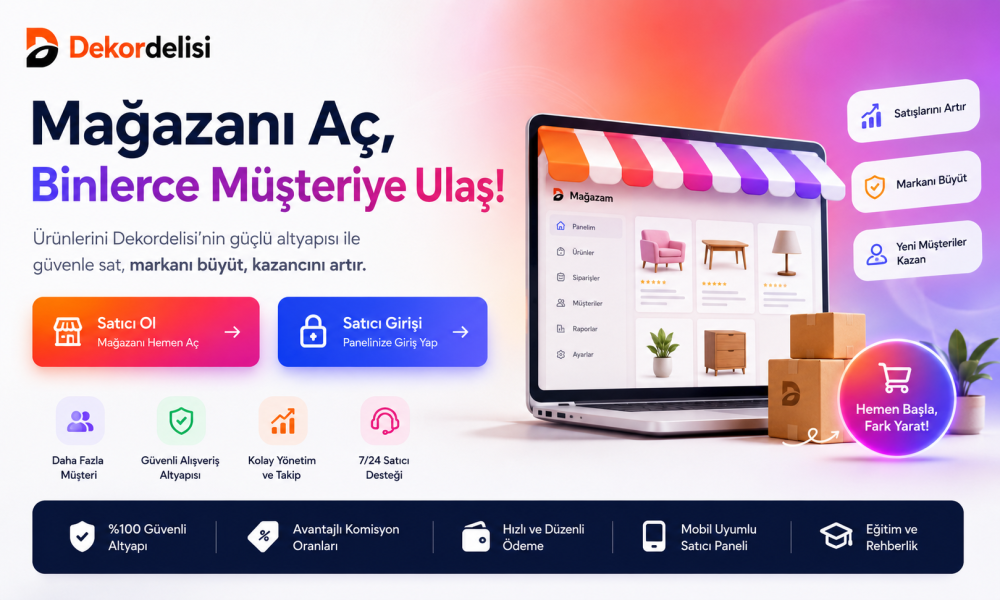 Mağazanı aç ve satıcı ol