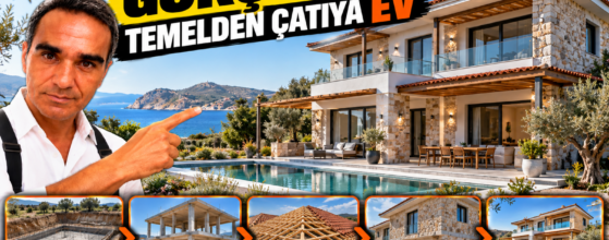 Gökçeada’da Temelden Çatıya Modern Villa