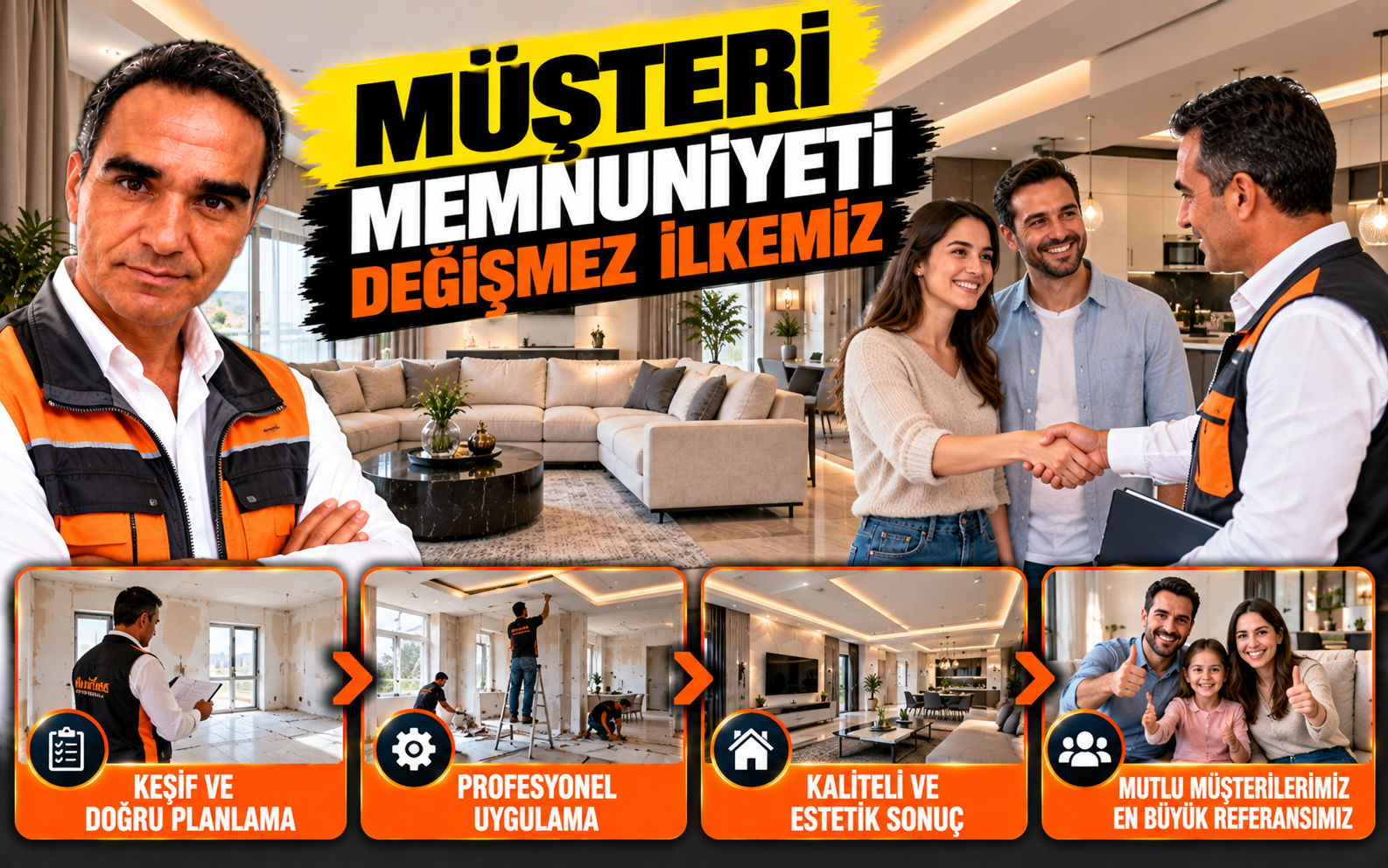 Müşteri Memnuniyeti Değişmez İlkemiz