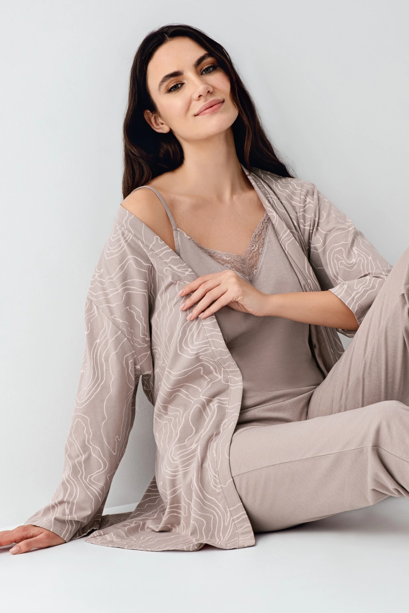 Pierre Cardin 9099-S 3’lü Pijama Takımı