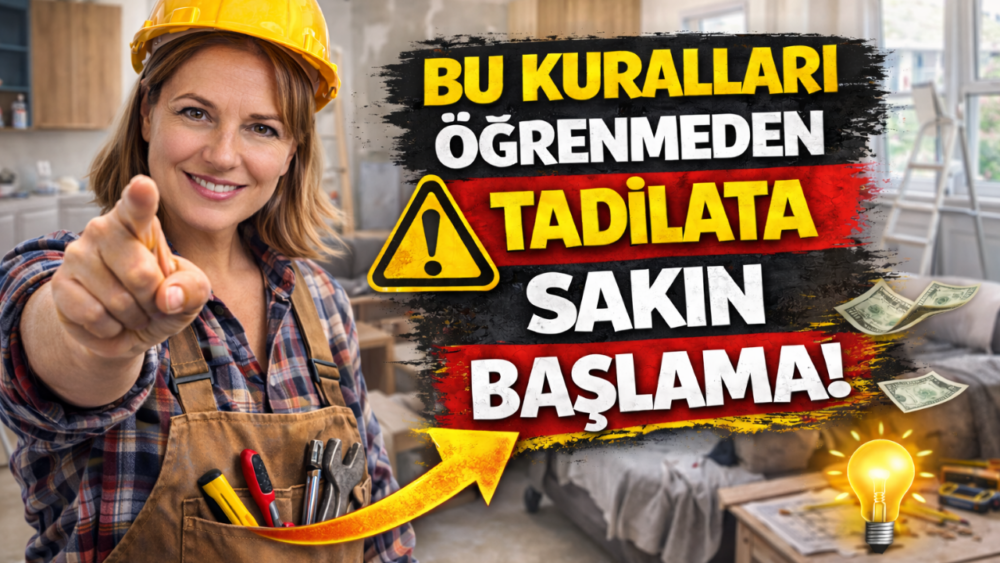 Bu kuralları bilmeden tadilat işine başlama